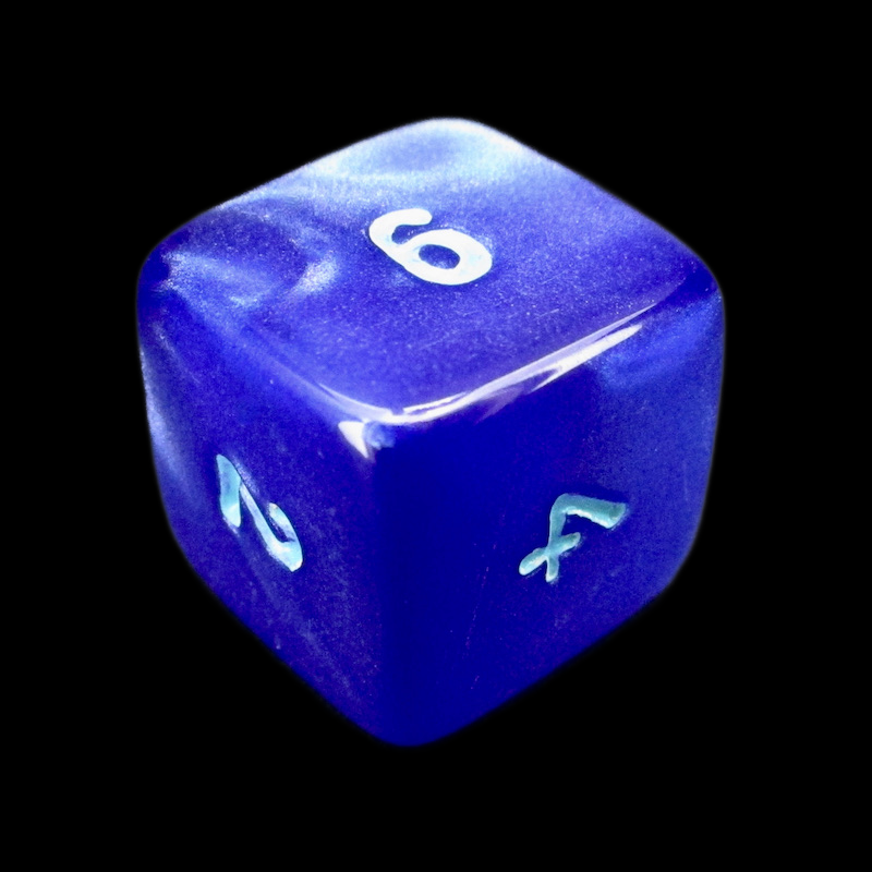 Würfelzeit Silkki Satin Blue & Turquoise D6 Dice