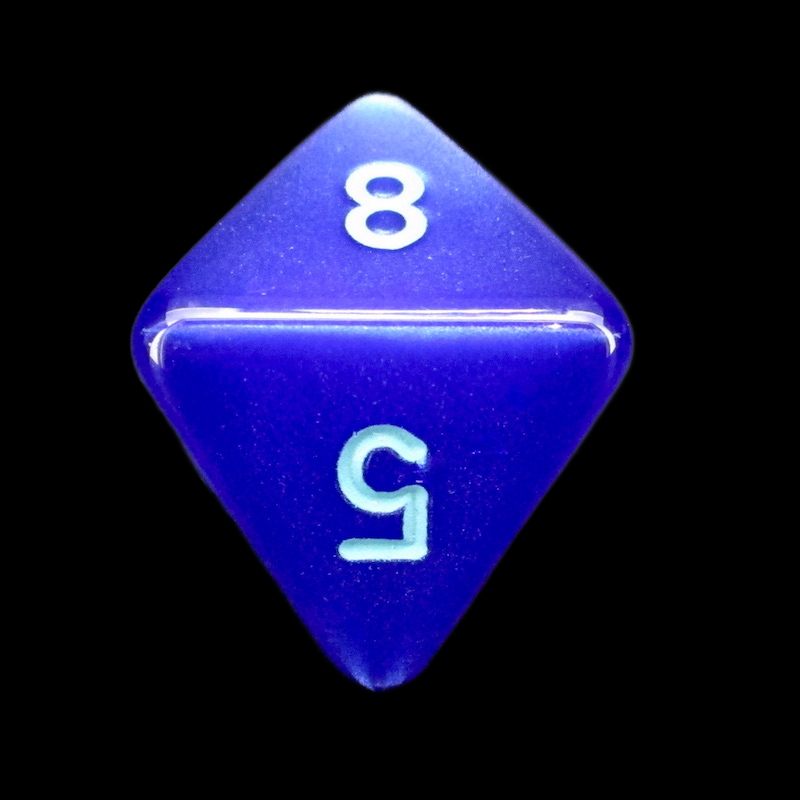 Würfelzeit Silkki Satin Blue & Turquoise D8 Dice