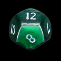 Würfelzeit Silkki Satin Green & Turquoise D12 Dice