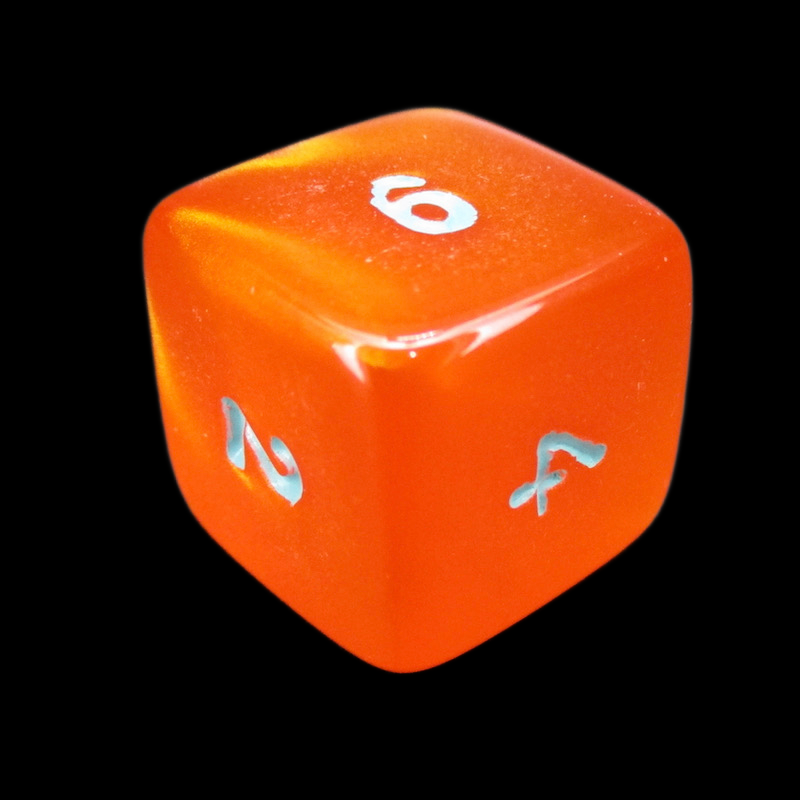 Würfelzeit Silkki Satin Orange & Turquoise D6 Dice