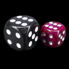 Würfelzeit Silkki Satin Purple & Silver 36 X D6 Dice Set