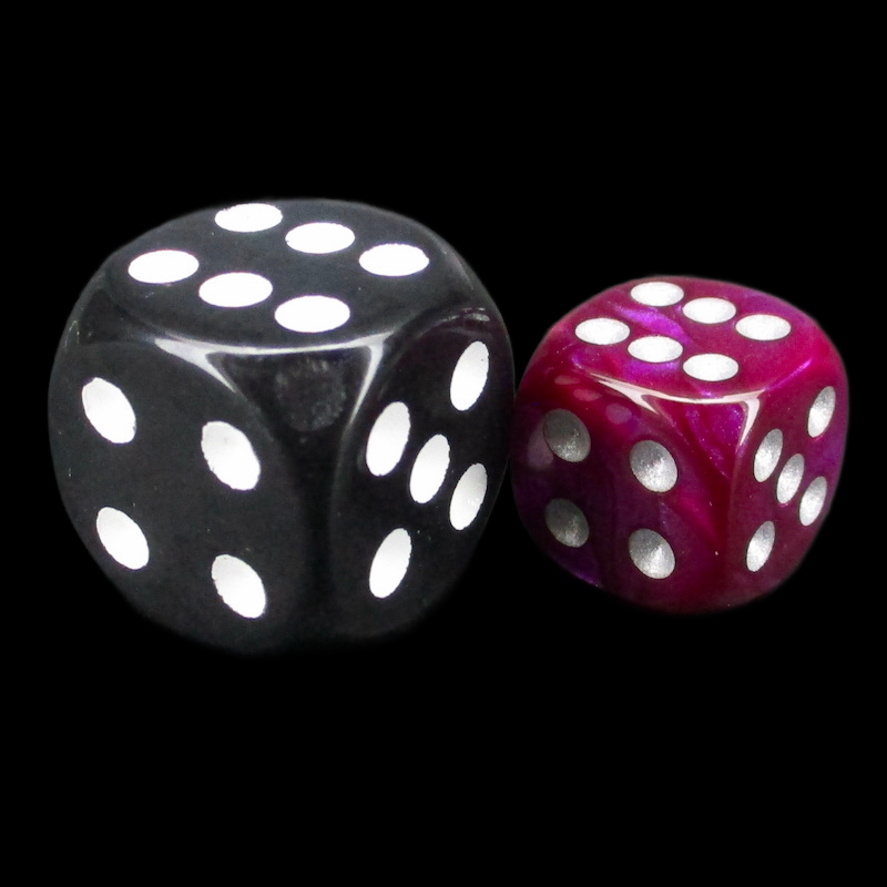 Würfelzeit Silkki Satin Purple & Silver 36 X D6 Dice Set