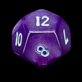 Würfelzeit Silkki Satin Purple & Turquoise D12 Dice