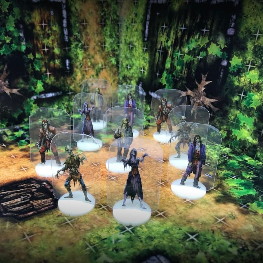 ArcKnight Flat Plastic Miniatures - Reanimated Villagers Warband - 10 Minis