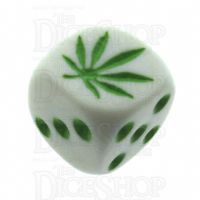 Koplow White & Green Cannabis Marijuana Logo D6 Spot Dice