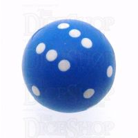 Koplow Opaque Blue Round 22mm D6 Spot Dice