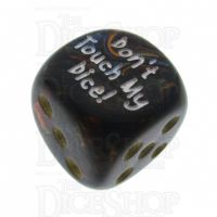 Chessex Scarab Blue Blood Don't Touch My Dice! Logo D6 Spot Dice