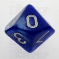 TDSO Pearl Blue & White D10 Dice