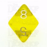 Chessex Translucent Yellow & White D8 Dice