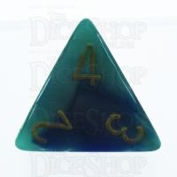 Chessex Gemini Blue & Teal D4 Dice