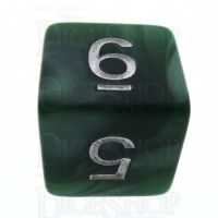 TDSO Pearl Green & White D6 Dice