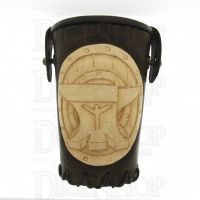 QD Dwarven Anvil Brown Leather Dice Cup