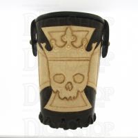 QD Emperors Cross Brown Leather Dice Cup