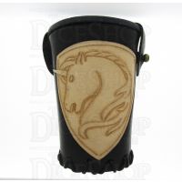 QD Unicorn Black Leather Dice Cup