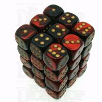 Chessex Gemini Black & Red 36 x D6 Dice Set