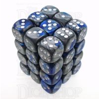 Chessex Gemini Blue & Steel 36 x D6 Dice Set
