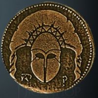 Spartan Legendary Metal Gold Coin