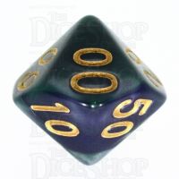 TDSO Duel Blue & Green Percentile Dice