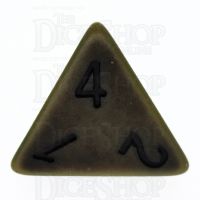TDSO Opaque Antique Olive Green D4 Dice