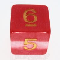 TDSO Layer Red Snow D6 Dice
