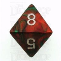 Chessex Gemini Green & Red D8 Dice