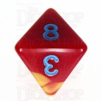 TDSO Duel Red & Yellow with Blue D8 Dice - Discontinued
