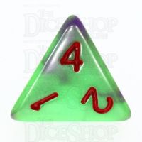 TDSO Duel Green & Purple with Red D4 Dice - Discontinued