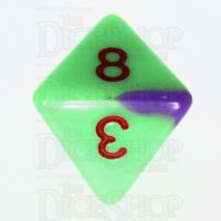 TDSO Duel Green & Purple with Red D8 Dice - Discontinued