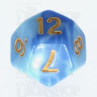 TDSO Duel Blue & Light Blue D12 Dice - Discontinued