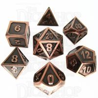 TDSO Metal Fire Forge Copper 7 Dice Polyset