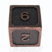 TDSO Metal Fire Forge Ancient Copper D6 Dice