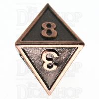 TDSO Metal Fire Forge Copper D8 Dice