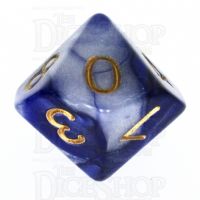 TDSO Duel Purple & Pearl White D10 Dice