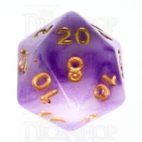 TDSO Jade Purple & Gold D20 Dice
