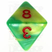 TDSO Duel Green & Yellow With Red D8 Dice - Discontinued