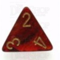 Chessex Scarab Scarlet D4 Dice