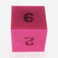 GameScience Opaque Pink & Black Ink D6 Dice