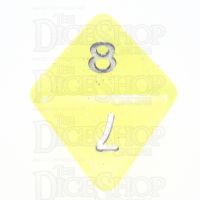TDSO Translucent Glitter Yellow D8 Dice