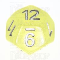 TDSO Translucent Glitter Yellow D12 Dice