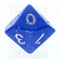 TDSO Translucent Glitter Blue D10 Dice