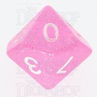 TDSO Galaxy Glitter Princess Pink D10 Dice