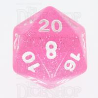 TDSO Galaxy Glitter Princess Pink D20 Dice