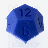 CLEARANCE D&G Opaque Blue D12 Dice - Unfinished Example Dice