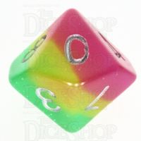 TDSO Layer Green Rose & Yellow Glitter D10 Dice