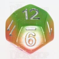 TDSO Layer Green Rose & Yellow Glitter D12 Dice