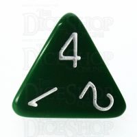 Role 4 Initiative Opaque Green & White D4 Dice