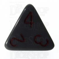 Role 4 Initiative Opaque Grey & Red D4 Dice