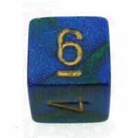 Chessex Gemini Blue & Green D6 Dice