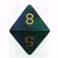 Chessex Gemini Blue & Green D8 Dice