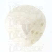 TDSO Pearl White Blank Faced Uninked D6 Spot Dice